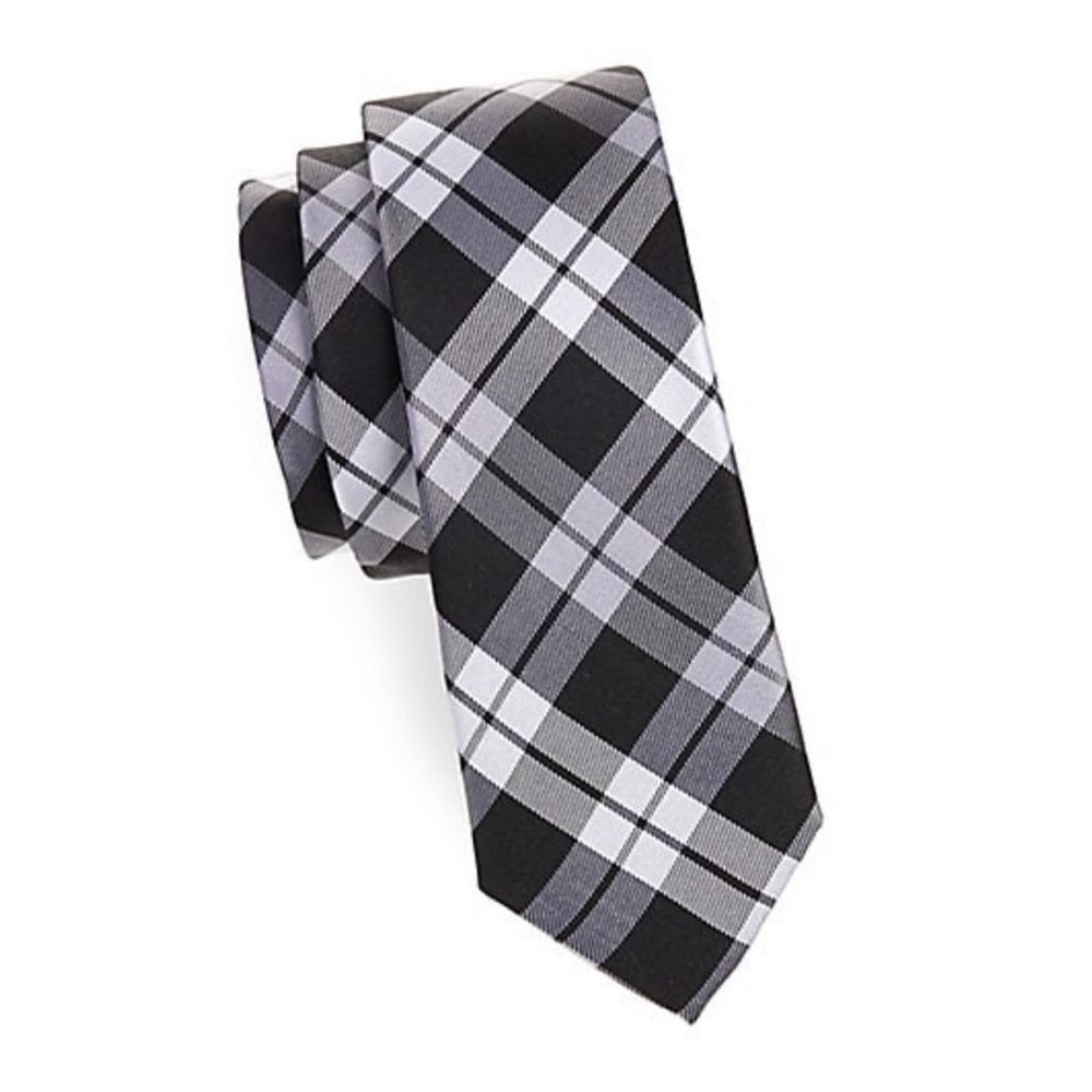 NWT Lauren Ralph Lauren Boys Plaid Slim Silk Tie